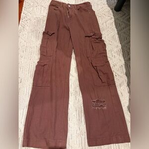 SHEIN Chocolate Corduroy Trousers